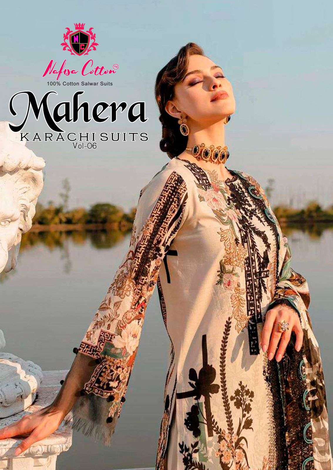 MAHERA KARACHI SUITS VOL 06 BY NAFISHA COTTON